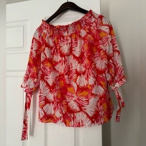 Elegant colorful New York and Company top